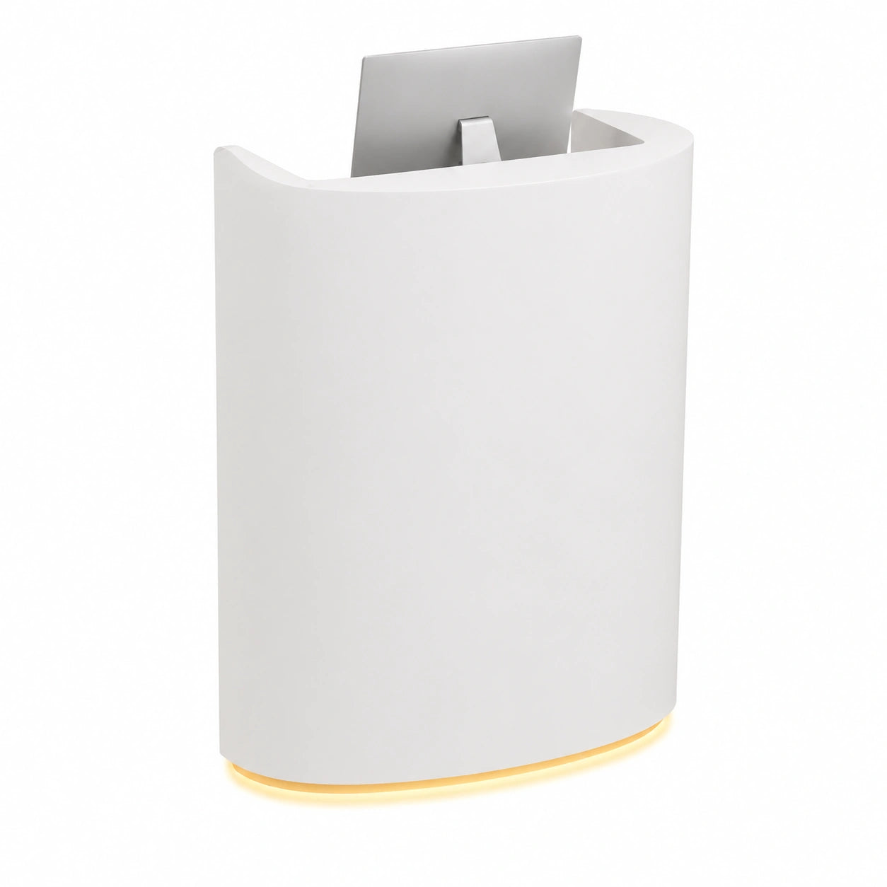 Moderner Empfangstresen für Büros und Salons, Slish 100 cm, stilvolle Rezeptionstheke, elegante Empfangsmöbel