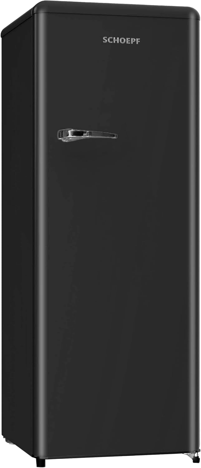 SCHOEPF Kühlschrank, 238 L, freistehend, Schwarz