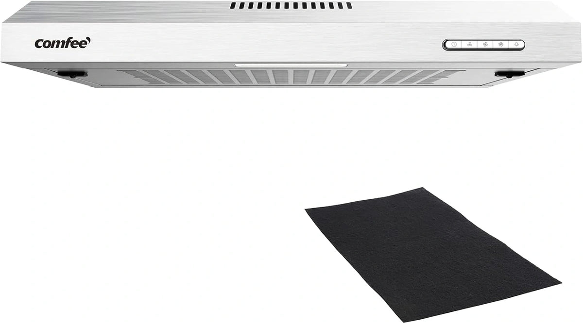 Comfee Dunstabzugshaube 3.6F17BS, Umluft, Einbaugerät, Silber