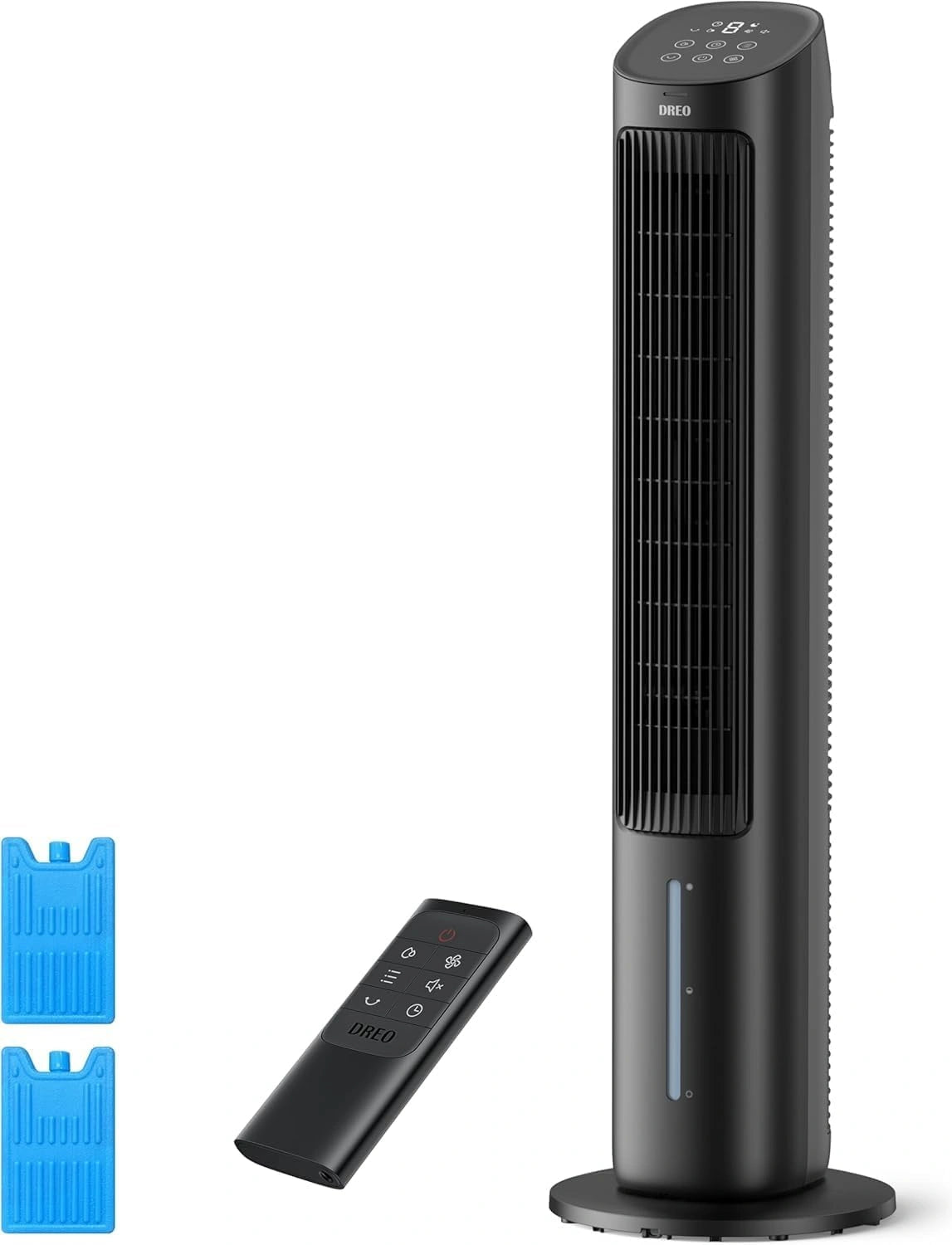 DREO Turmventilator, Fernbedienung, Schwarz
