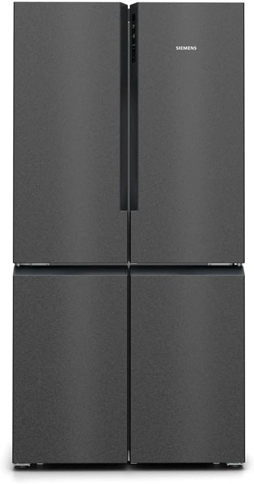 Siemens Side-by-Side-Kühlschrank KF96NAXEA, 405 L, No Frost, Edelstahl, Schwarz
