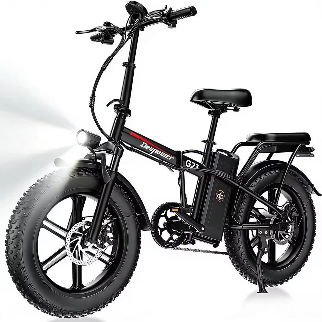 DEEPOWER E-Bike G23, 20 Zoll, Reichweite bis 150 km, 35 Ah, 48 V