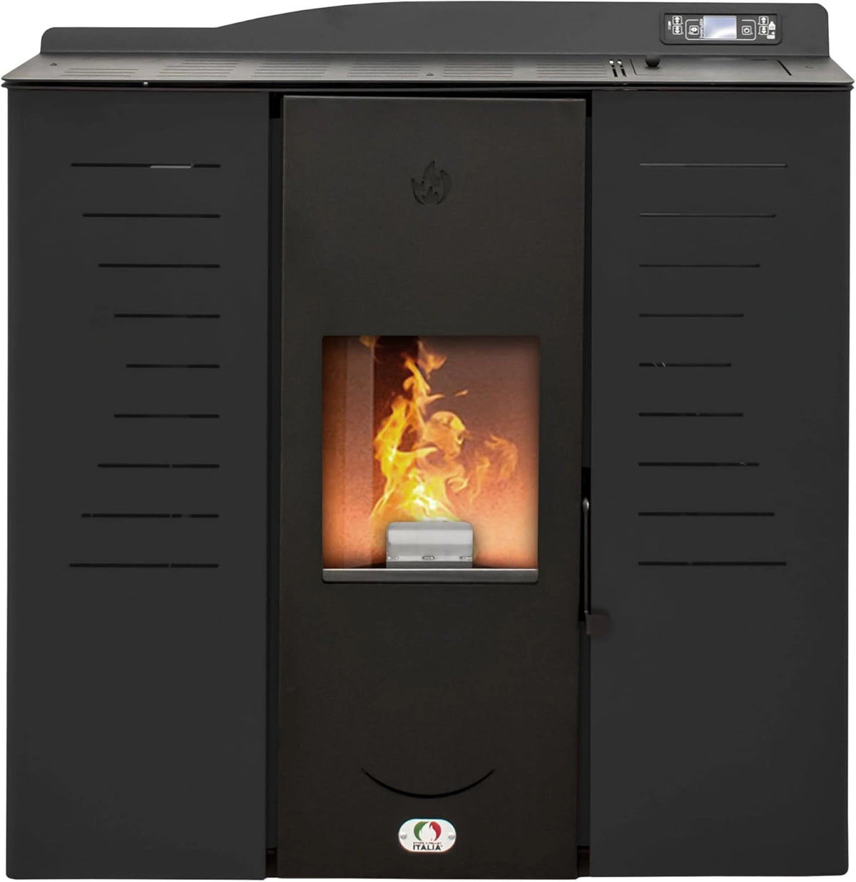 STUFE A PELLET ITALIA Pelletofen, WLAN, Schwarz
