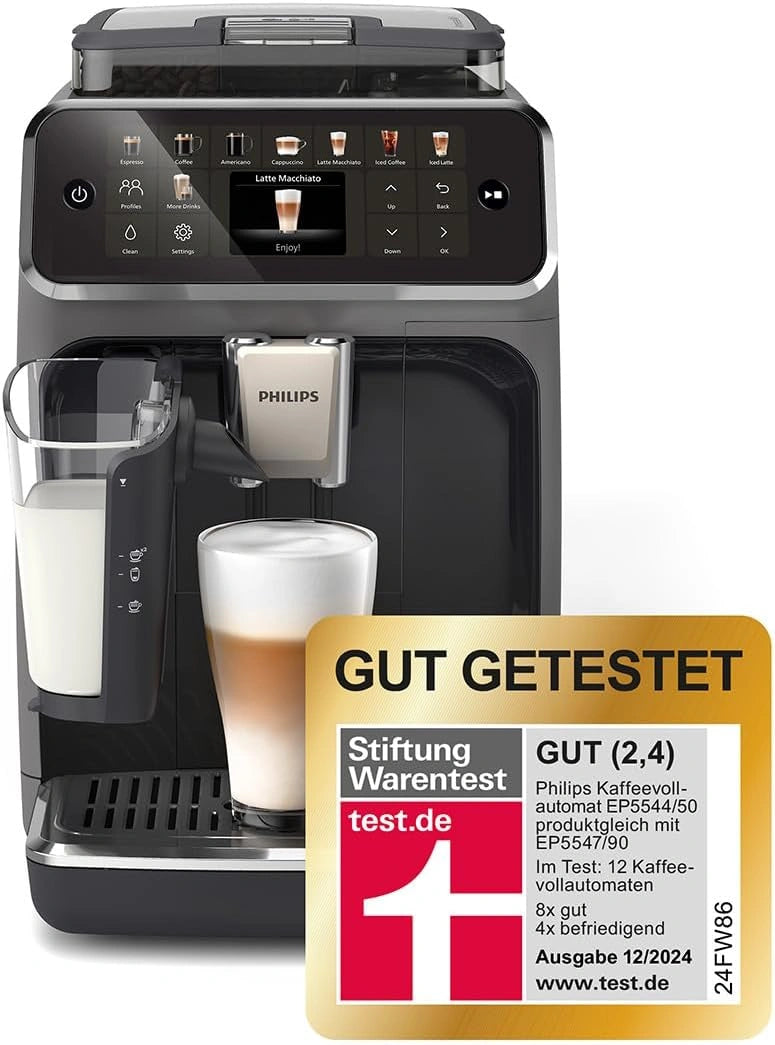 PHILIPS Kaffeevollautomat LatteGo 5500, Schwarz