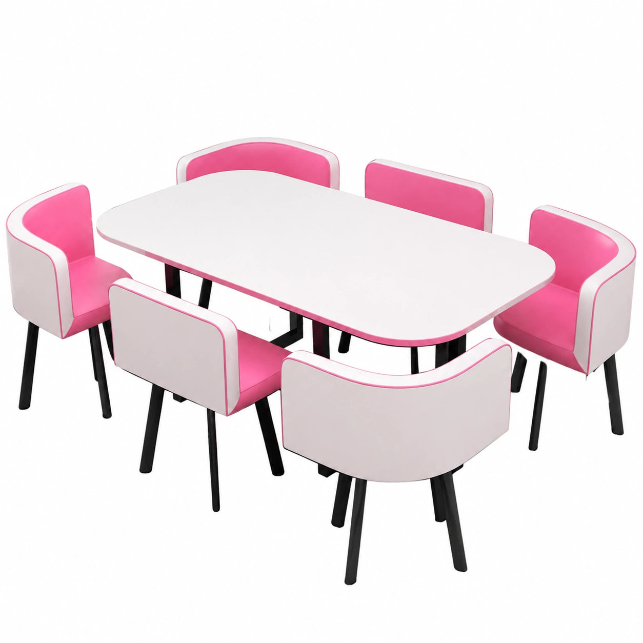 Elegante Essgruppe mit 6 Stühlen für Küche und Esszimmer