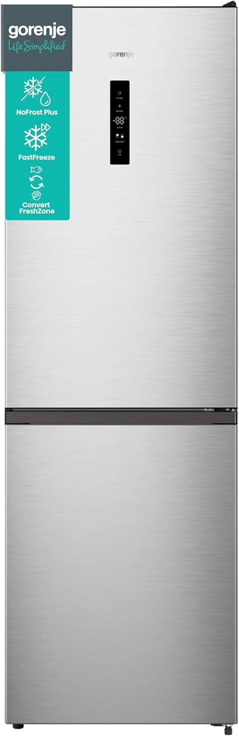 Gorenje Kühl-Gefrierkombination 619EAXL4, 300 L, Edelstahl
