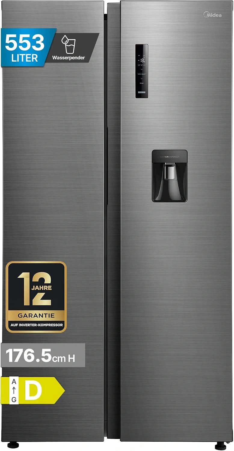 Midea Side-by-Side-Kühlschrank, 553 L