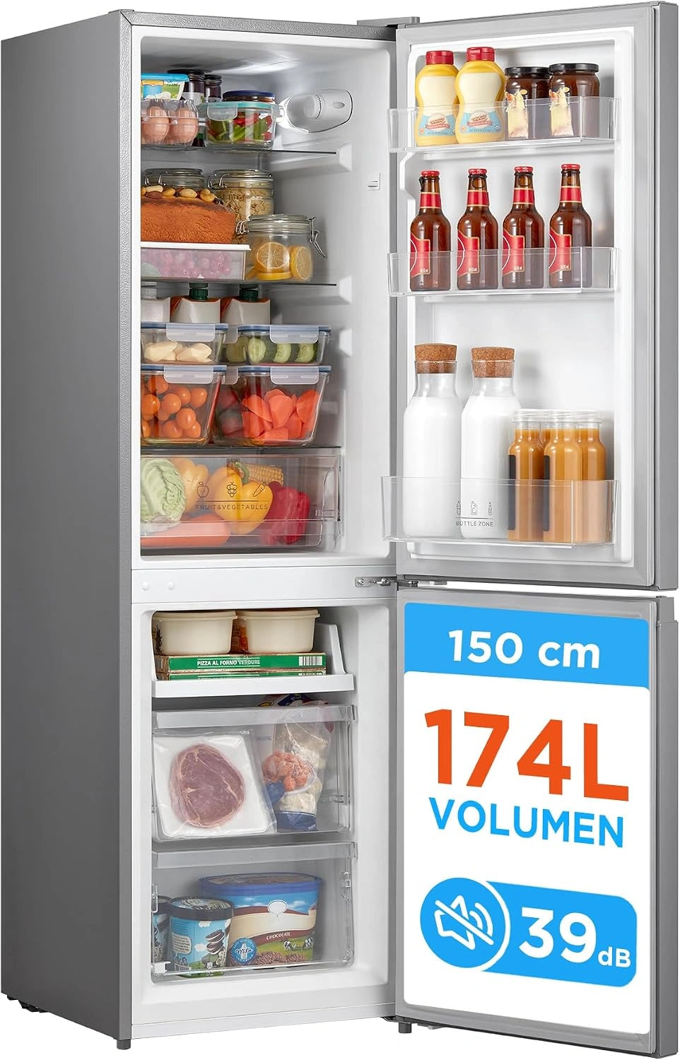 Comfee Kühl-Gefrierkombination, 174 L, Low Frost
