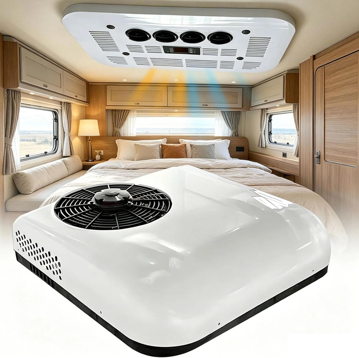 levigationlu Klimaanlage 12V/24V, Fernbedienung