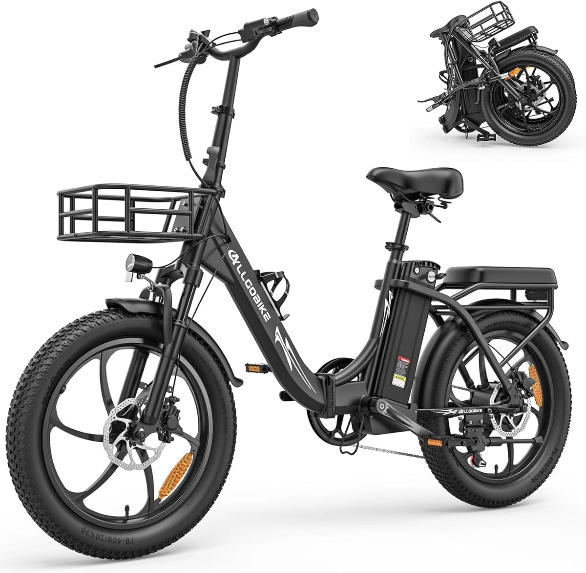 CHEEVALRY E-Bike, 20 Zoll, Reichweite bis 100 km, 20 Ah, 48 V