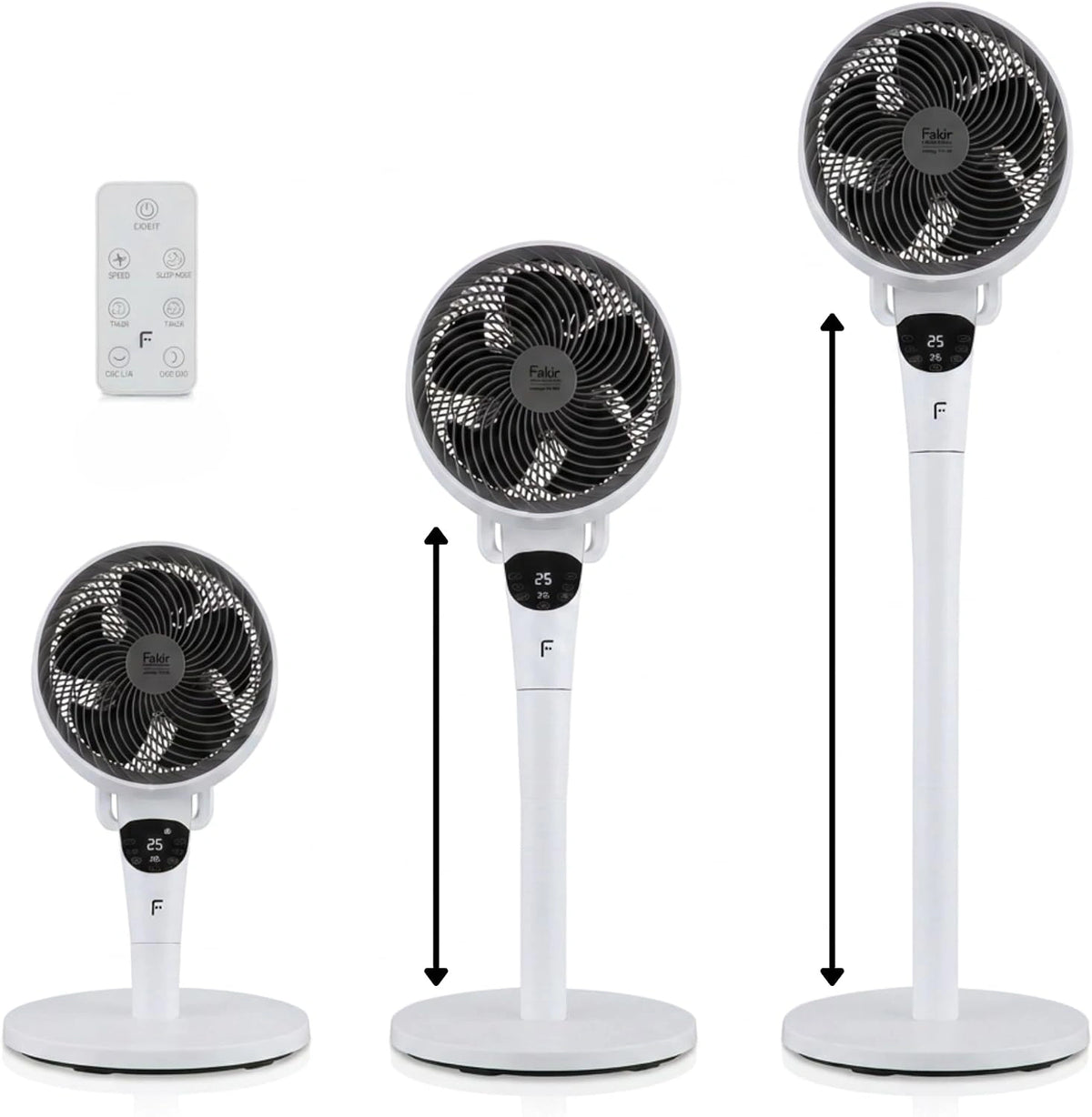 Fakir Standventilator, Weiß