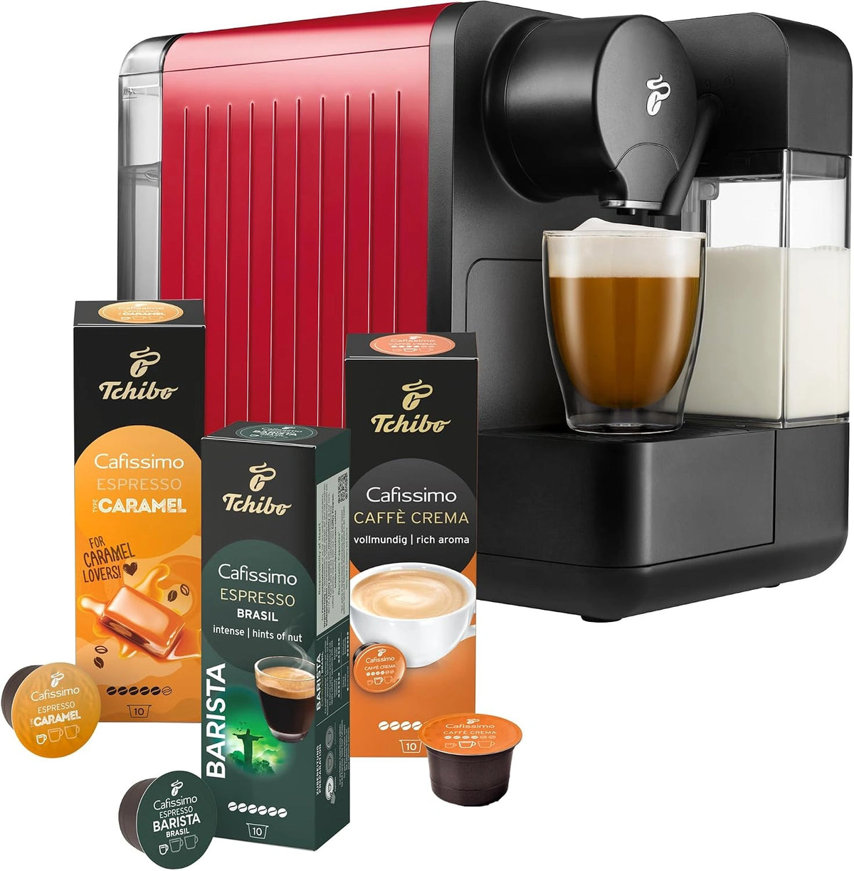 Tchibo Kapselkaffeemaschine, Rot