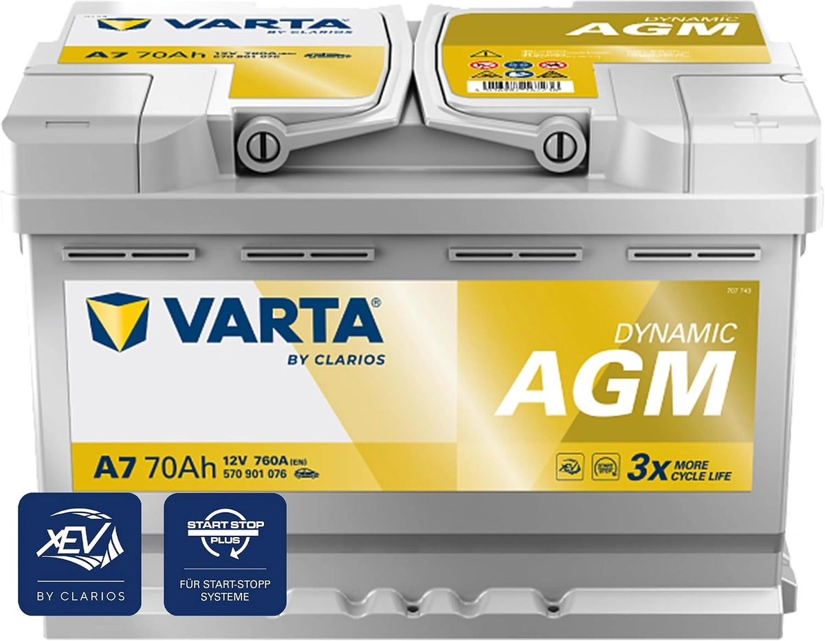 VARTA Akku A7, 70 Ah, 12 V