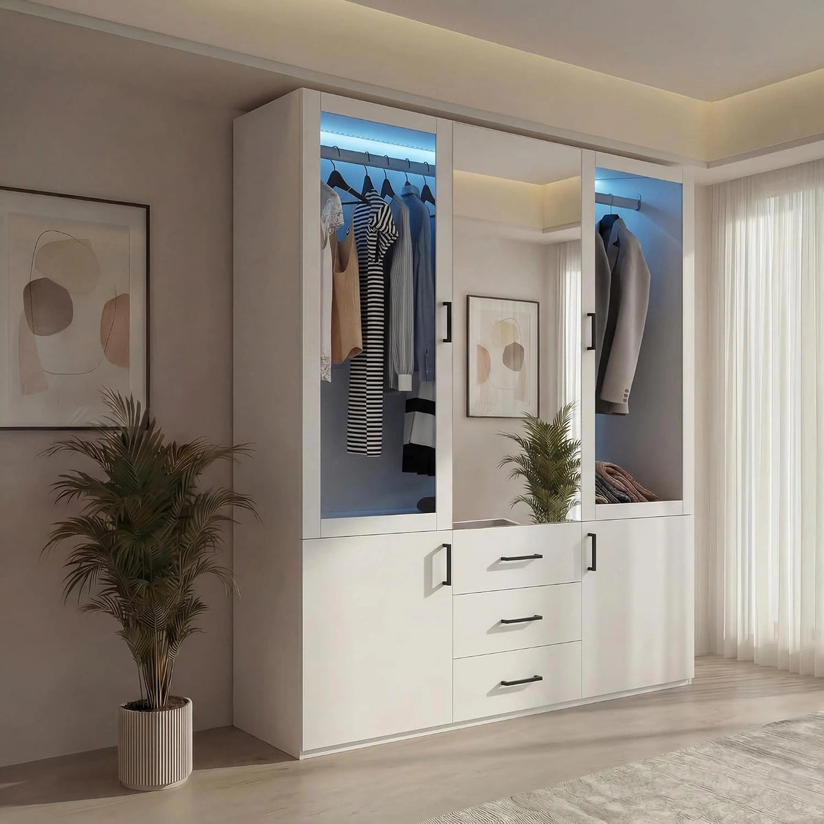 MIOOSUT Schrank, Weiß
