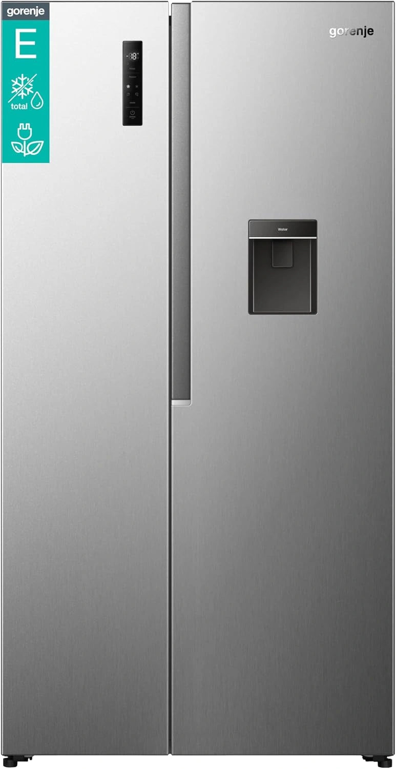 Gorenje Kühl-Gefrierkombination NRS917E41XWD, 541 L, No Frost, freistehend, Grau