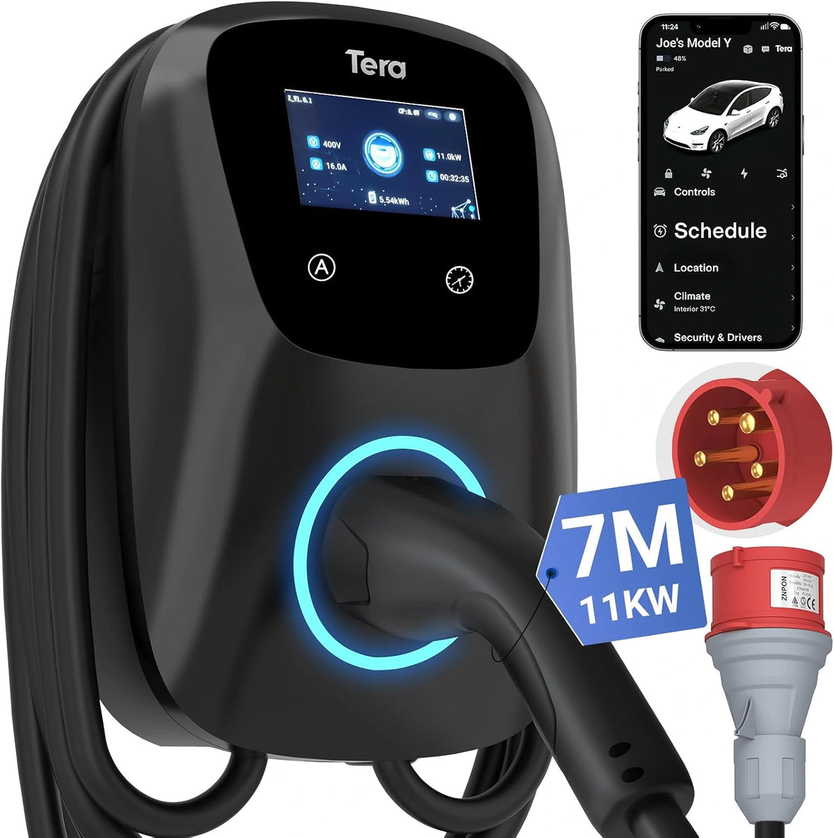 Tera Ladegerät, WLAN, Bluetooth, Schwarz