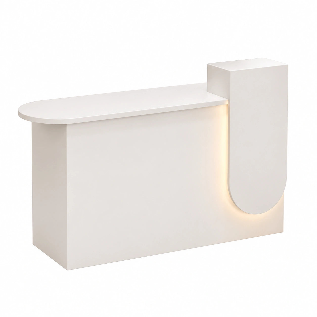 LED-Empfangstisch mit Schloss und modernem Design für Büro und Salon
