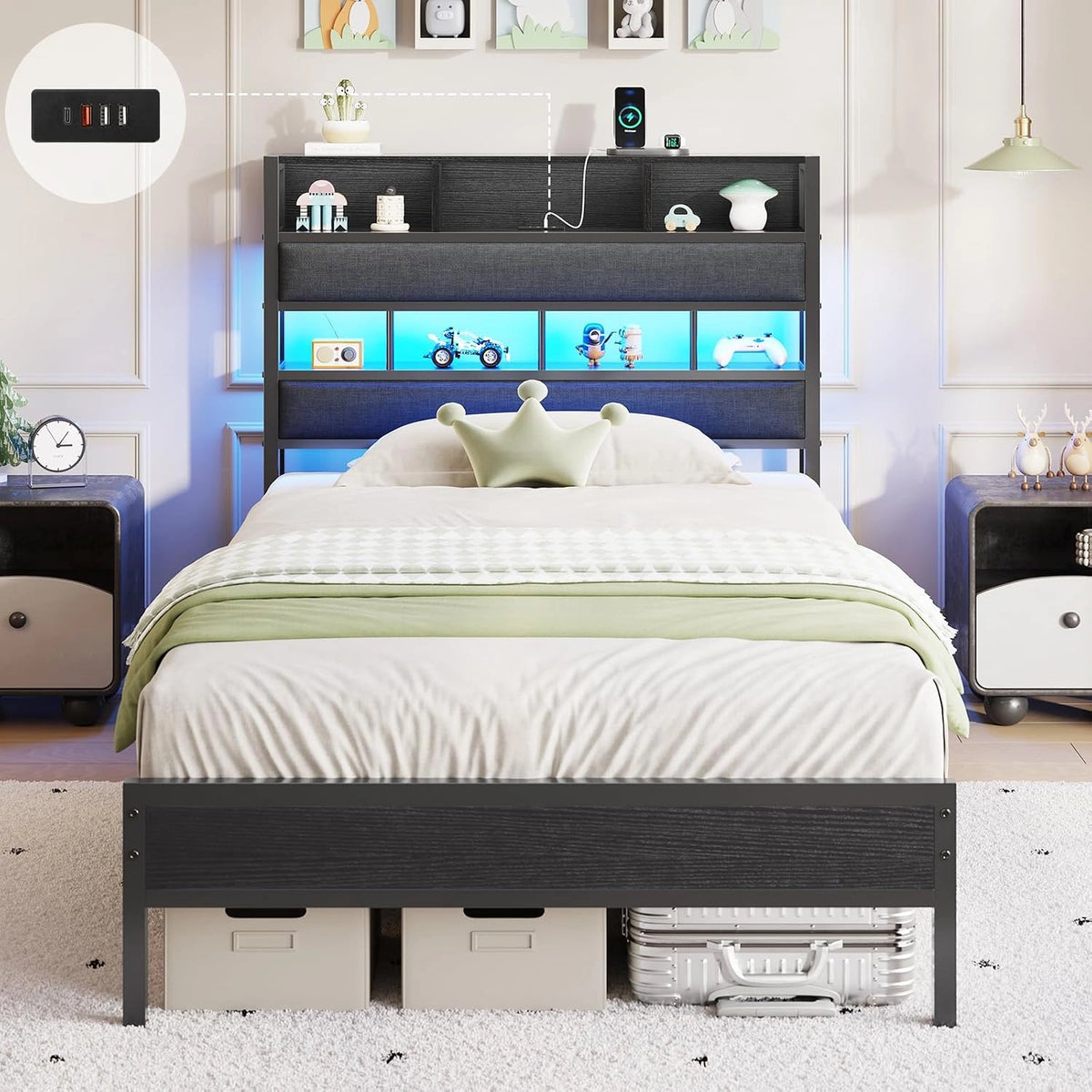 AOGLLATI Bett 90x200