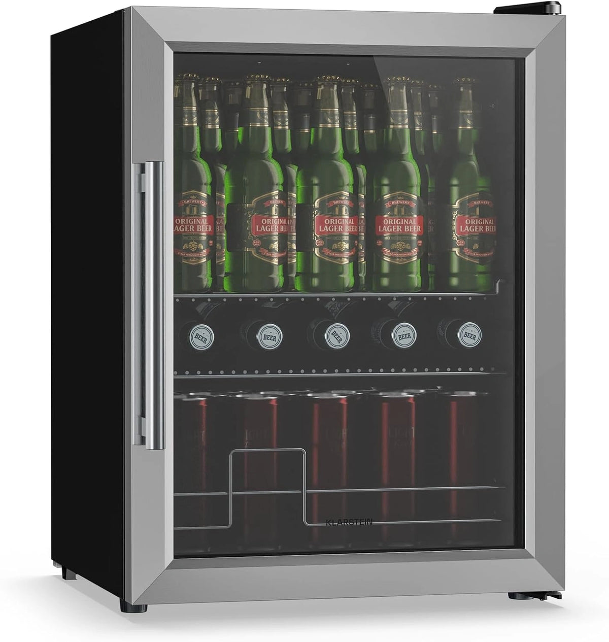 Klarstein Mini-Kühlschrank, 60 L, Silber