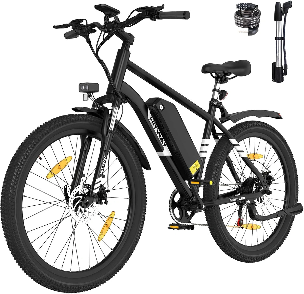 HITWAY E-Bike, 27‚5 Zoll, Reichweite bis 100 km, 13 Ah