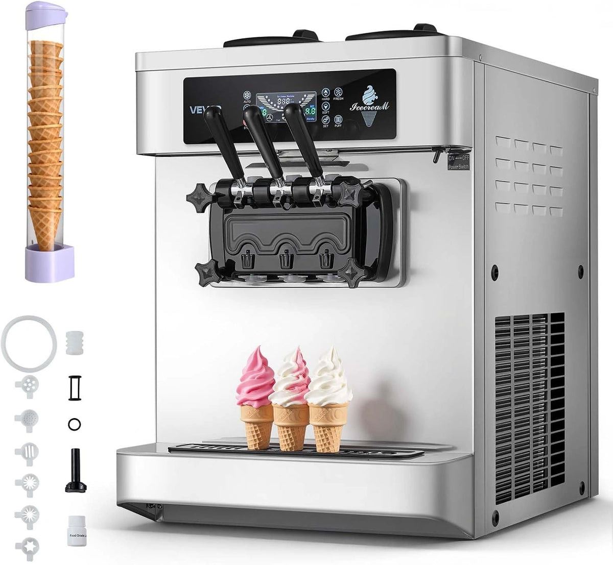 VEVOR Eismaschine, 28 L