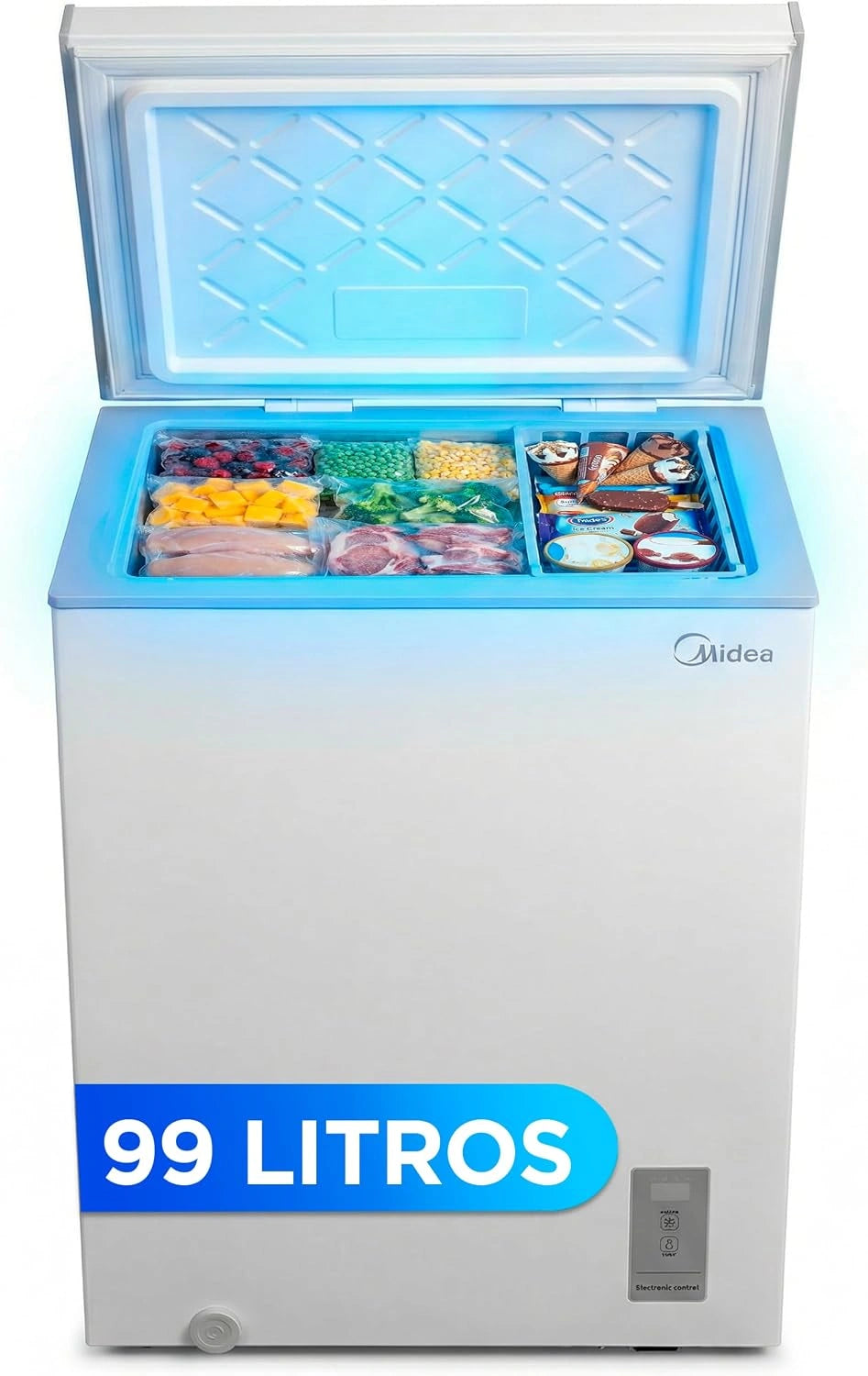 Midea Gefrierschrank, 99 L