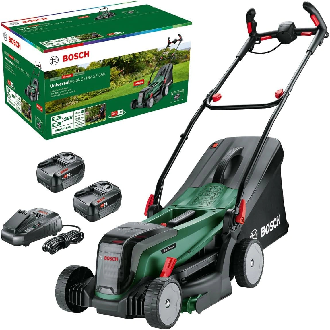 Bosch Rasenmäher 2x18V-37-550