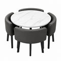 Essgruppe aus Massivholz für 4 Personen – Modernes Design mit Stühlen, Stilvolle Möbel für Wohn- und Essbereich