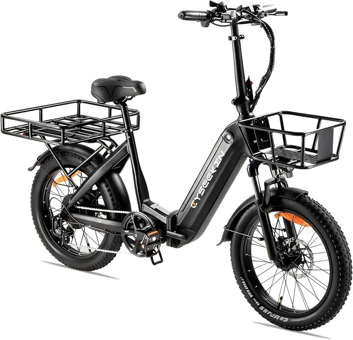 Cyseekin E-Bike C20, 3.0 Zoll, Reichweite bis 25 km, 15,6 Ah, 48 V