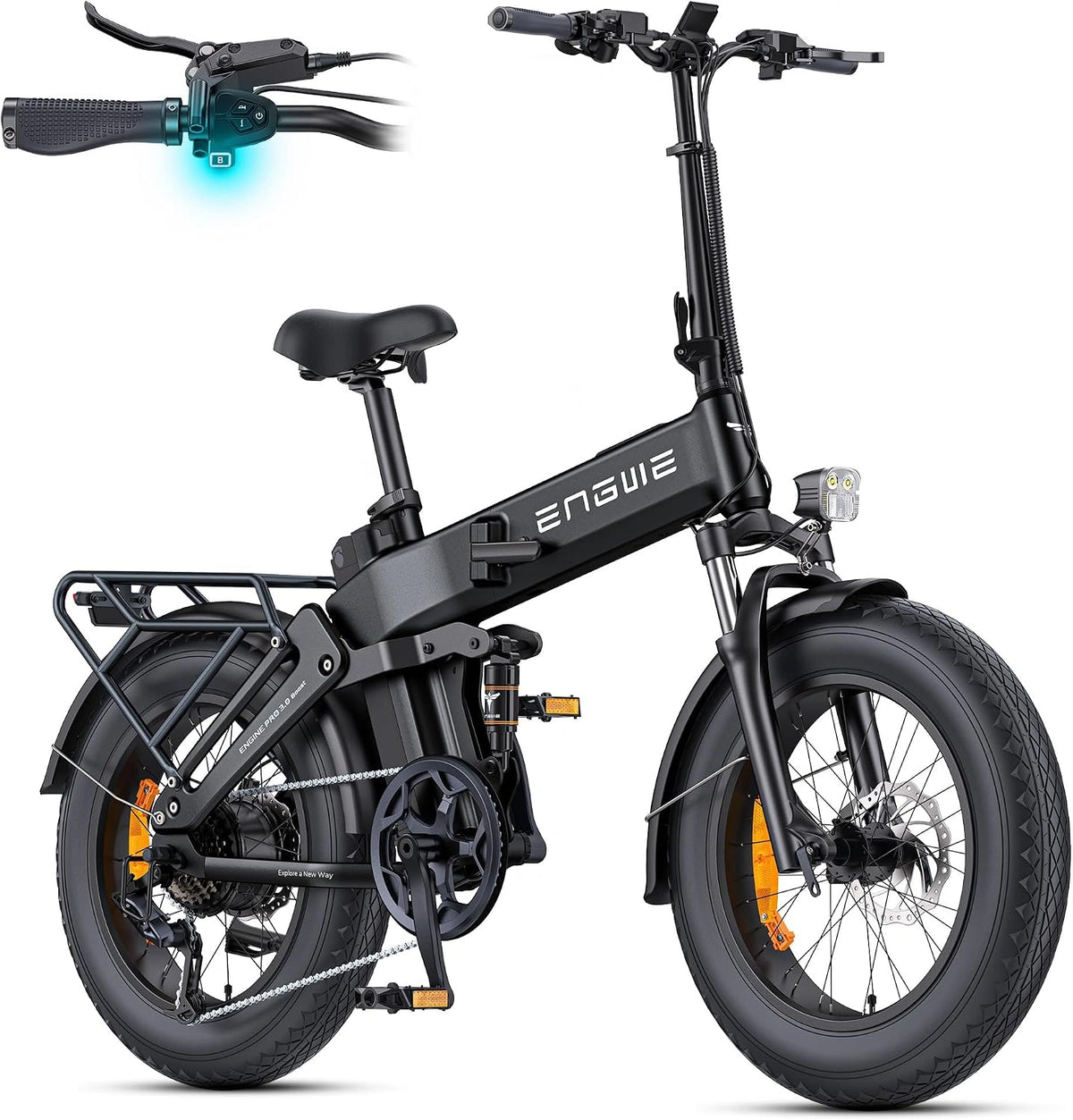 ENGWE E-Bike, Reichweite bis 130 km, 15 Ah, 48 V