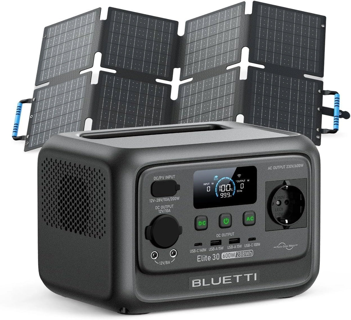 BLUETTI Tragbare Powerstation V2, 288 Wh, 60 W