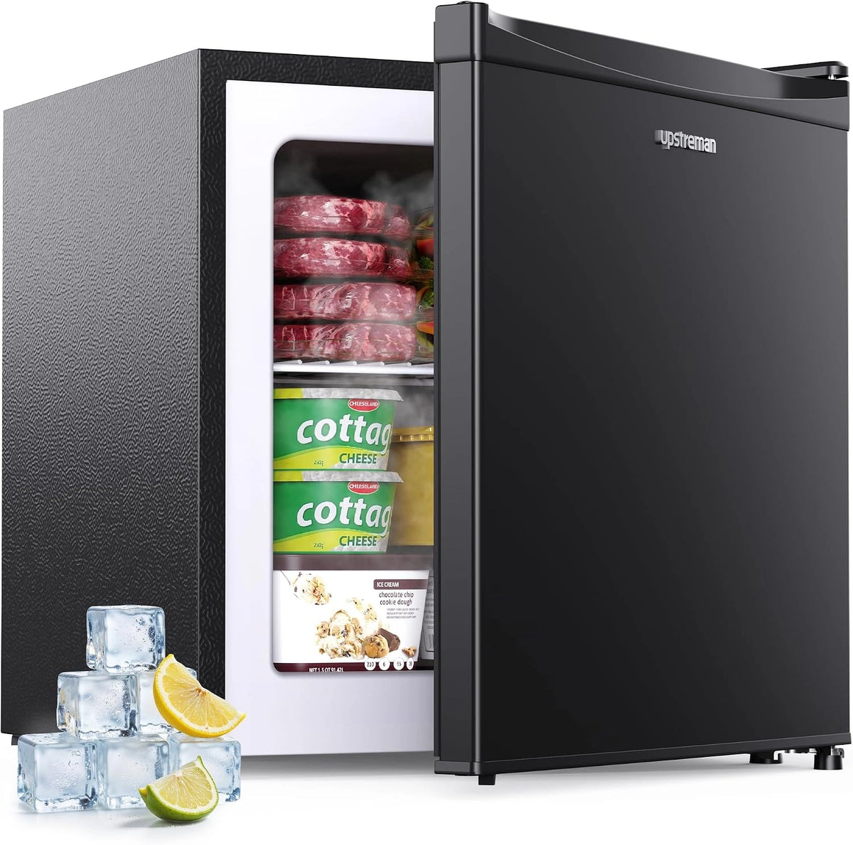 Upstreman Gefrierschrank, 35 L, Schwarz